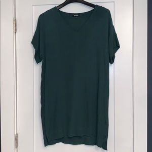Madewell forest green dress